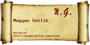 Megyes Gotlib névjegykártya